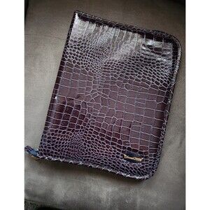 SeneGence purple faux leather binder